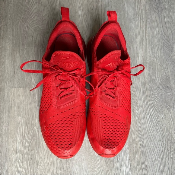 Nike Air Max 270 GS University Red Sneakers with Jelly Plastic Heels - Picture 5 of 11